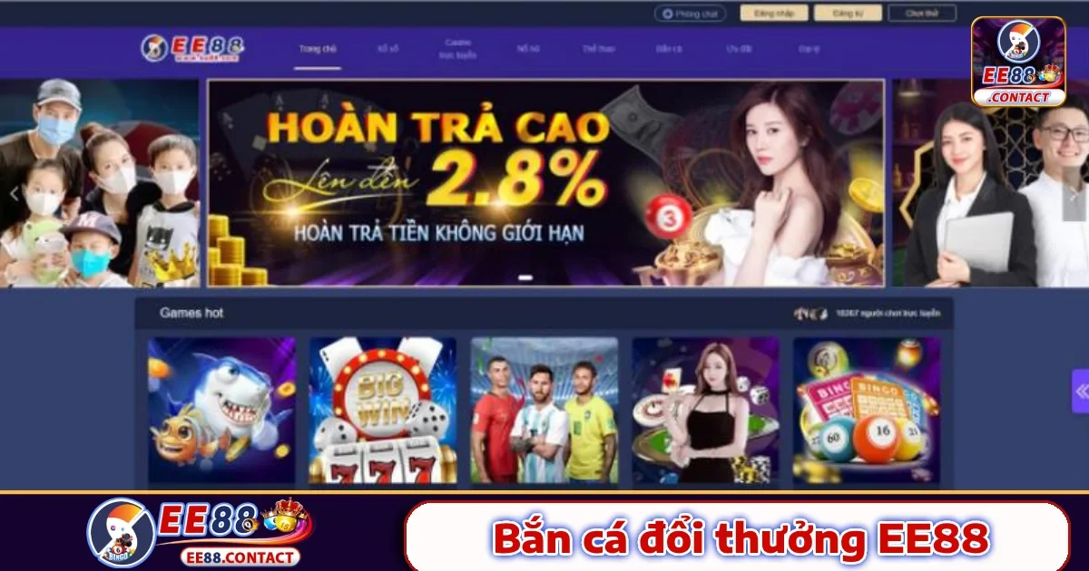 Ưu đãi dành riêng cho người chơi Bắn cá Ee88